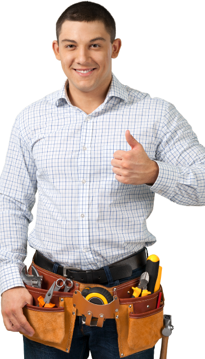 worker garage door